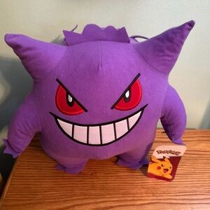Pokemon Gengar Plush - Purple with Red Eyes